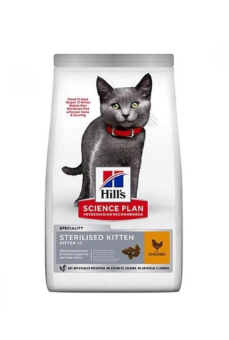 Hill's Sterilised Kitten Kısırlaştırılmış Tavuklu Yavru Kedi Maması